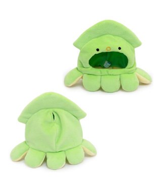 Mother garden しろたん ついてきちゃうしろたん マスコット用 着せ替え服 イカ頭巾 《緑》 単品 緑