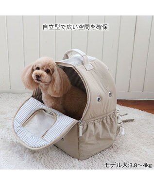 PET PARADISE ペットパラダイス リュック キャリーバッグ  シンプル ハグ＆リュック 【小型犬】 ベージュ