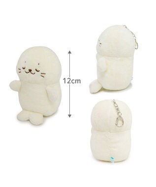 Mother garden しろたん ついてきちゃうマスコット キーホルダー《すやすや顔》 単品 すやすや顔