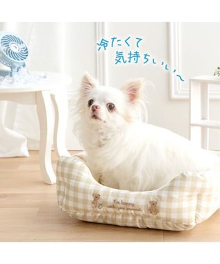 PET PARADISE ペットパラダイス くまちゃん クールカドラー 《アイス柄》 Ｓ ホワイト