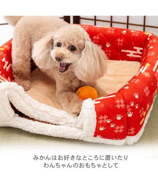 PET PARADISE ペットパラダイス こたつ ハウス 《千鳥柄》 Ｌ レッド