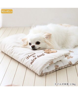 PET PARADISE ペットパラダイス クールロールマット 《くまちゃん 水玉柄》 小型犬 くまちゃん 水玉柄