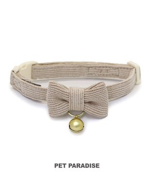 PET PARADISE 猫 首輪 コーデュロイ 【小】 【中】  ベージュ