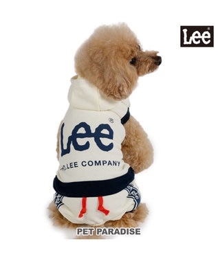  Lee フード付き ロゴロンパース 小型犬