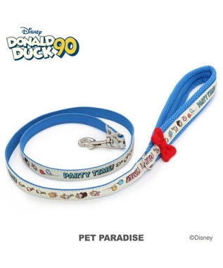 PET PARADISE ディズニー ドナルドダック 90周年 反射 リード ３Ｓ 《パーティー柄》 超小型犬