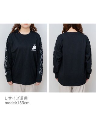 Mother garden しろたん 長袖 Ｔシャツ 《しろたん探せ》ユニセックス ブラック