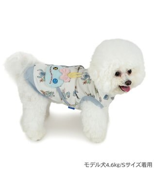 PET PARADISE ディズニー スティッチ＆スクランプ トレーナ 小型犬 ホワイト×ブルー