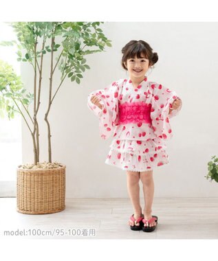 Mother garden マザーガーデン 野いちご 浴衣ドレス 《水彩柄》 95～100cm / 105～110cm 水彩柄