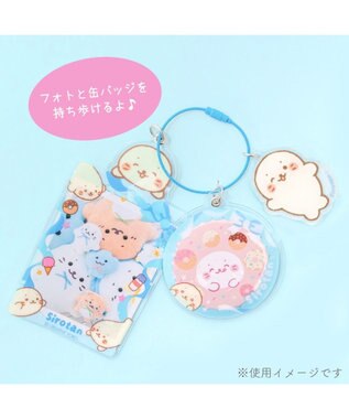 Mother garden しろたん フォト＆バッジホルダ― 《水色》 単品 水色
