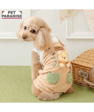 PET PARADISE ディズニー くまのプーさん すっぽり オーバーオール 小型犬
