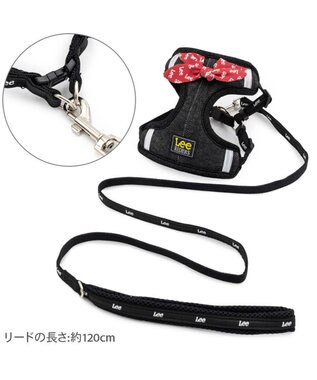 PET PARADISE Lee ループノット ハーネス＆リード 小型犬 ＳＳ ブラック