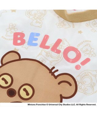 PET PARADISE ミニオン ティム 手つなぎ Ｔシャツ 接触冷感 小型犬 ホワイト×ブラウン