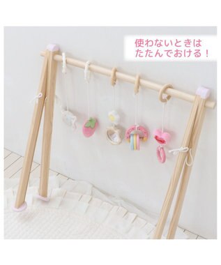 Mother garden マザーガーデン いちごの木製ベビージム 2ケ月～ -