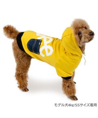 PET PARADISE Lee ビッグ ロゴ パーカー 《イエロー》 小型犬 イエロー