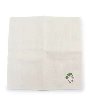Mother garden しろたん 刺繍 蚊帳ふきん  トマト / ピーマン 刺繍 かや生地布巾 蚊帳 布巾 ピーマン