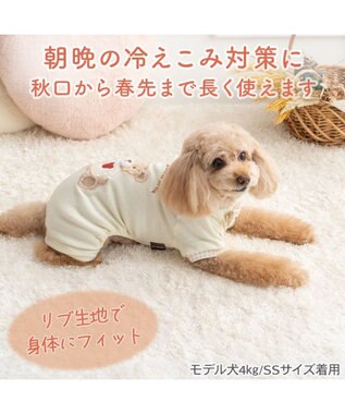 PET PARADISE ペットパラダイス くまちゃん プレミアム ペティヒート ロンパース 小型犬 ホワイト