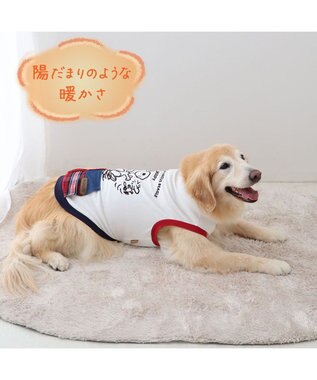 PET PARADISE スヌーピー ペティヒート プレミアム タンクトップ 《ハッピーダンス柄 》中型犬 大型犬 白