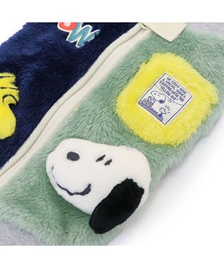 PET PARADISE スヌーピー 背中開きジップ ベスト 《マスコット》 小型犬 ブルー