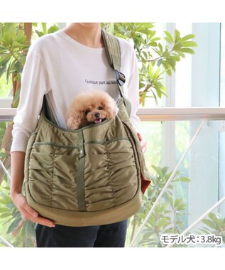 PET PARADISE ペットパラダイス  スリング キャリーバッグ  《キルトギャザー》 小型犬 約4～8kg キルトギャザー