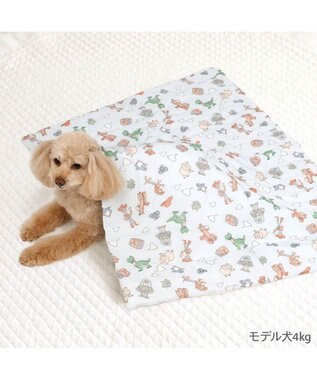 PET PARADISE ディズニー トイ・ストーリー もちっと クール ブランケット 《総柄》 ライトブルー