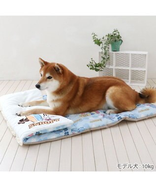 PET PARADISE スヌーピー クール ロールマット 《サーフ柄》 Ｌ ブルー系
