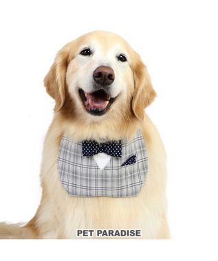 PET PARADISE ペットパラダイス 蝶ネクタイ スタイ 《チェック柄》 中型犬 大型犬