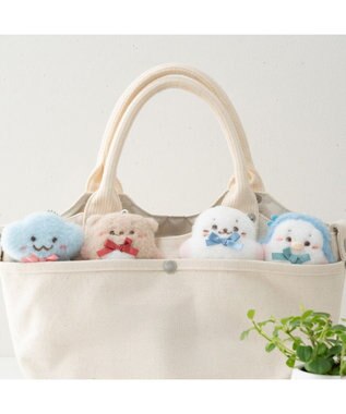 Mother garden しろたん フラットチーク キーホルダー 《しぇる》 単品 しぇる
