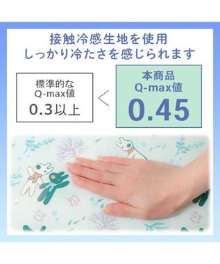 PET PARADISE リサとガスパール もちっと クール マット Ｍ 《海草柄》 ライトブルー