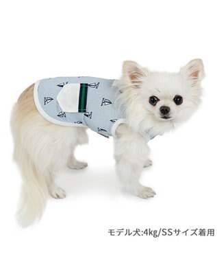 PET PARADISE ペットパラダイス 接触冷感 タンクトップ 《ヨット柄》 小型犬 サックスブルー