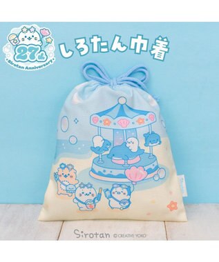 Mother garden しろたん 巾着 《ぷかぷかマリンパーク柄》