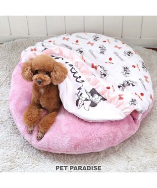 PET PARADISE ディズニー ミニーマウス 遠赤外線 くつろぎマット (直径75cm)