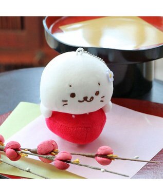 Mother garden しろたん 和菓子キーホルダー 《いちご大福》 単品 いちご大福