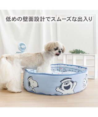 PET PARADISE スヌーピー クールカップ 《ブラザーズ》 Ｍ ライトブルー