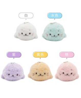 Mother garden しろたん ふわふわキーホルダー 《黄色》 単品 イエロー