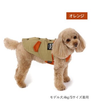 PET PARADISE ペットパラダイス 背中開きベスト 《オレンジ》 小型犬 オレンジ