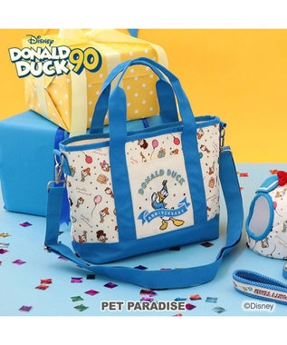  ディズニー ドナルドダック 90周年 お散歩バッグ 《パーティ柄》