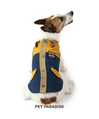  ペットパラダイス 背中開きベスト ネイビー 【中型犬】