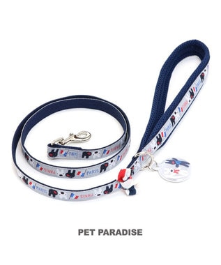 PET PARADISE リサとガスパール リボン付きリード 《パリ柄》  ＳＳ~Ｓ 小型犬