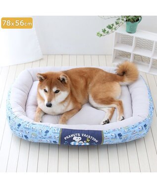 PET PARADISE スヌーピー クールカドラー 角型《バケーション柄》 中型犬 バケーション柄