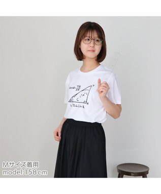 Mother garden しろたん Tシャツ 半袖  《しろたんじぇんと柄》 白色 S/M/L/XL 白~オフホワイト