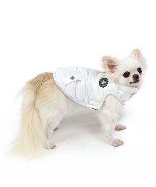 PET PARADISE J.PRESS 綿入り フライト ベスト 《ホワイト》 小型犬 ホワイト