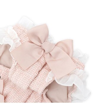 PET PARADISE cherircouture ヘムリボンツイードベスト 《ピンク》 小型犬 ピンク