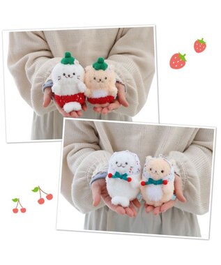 Mother garden しろたん  マスコットキーホルダー 《ピュアさくらんぼ》 ピュアさくらんぼ