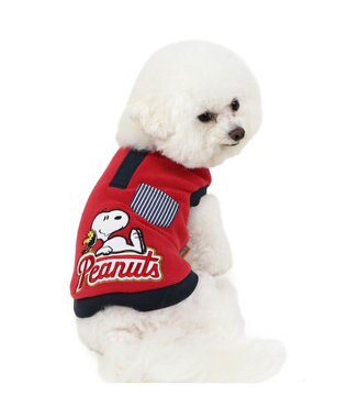 PET PARADISE スヌーピー ワンダフルストレッチ トレーナー 《寝転び》 小型犬 赤