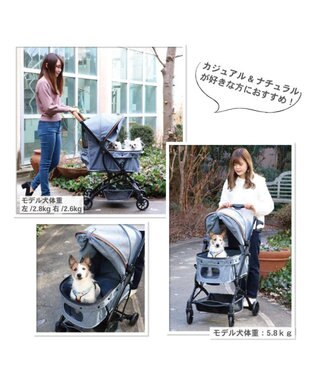 PET PARADISE smooca コンパクト ペットカート 《デニム調》 デニム