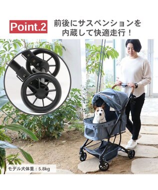 PET PARADISE smooca コンパクト ペットカート 《デニム調》 デニム