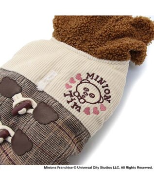 PET PARADISE ミニオン ティム ベスト 《チェック柄》 小型犬 茶