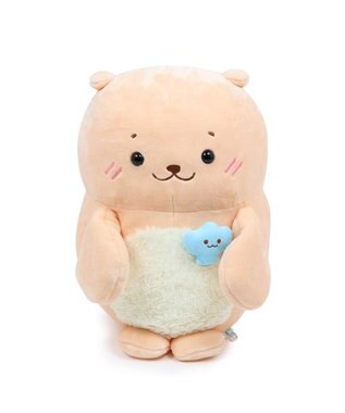 Mother garden しろたん らっこいぬ パペぐるみ 44cm 両手用 パペット ベージュ