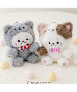 Mother garden しろたん 猫キーホルダー 《グレー》 単品 グレー