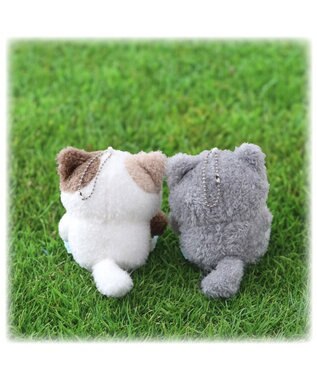 Mother garden しろたん 猫キーホルダー 《グレー》 単品 グレー